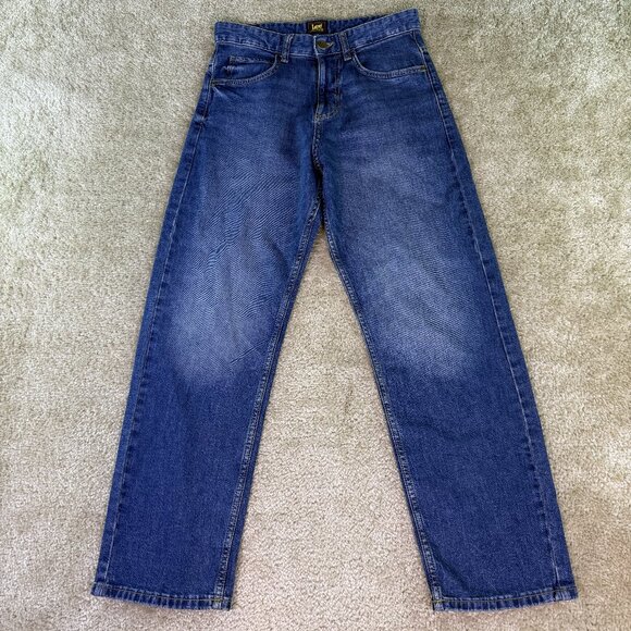 Lee Relaxed Fit Straight Leg Jeans Women's Size 4 Denim 29X28 High Rise E618 - Picture 1 of 14